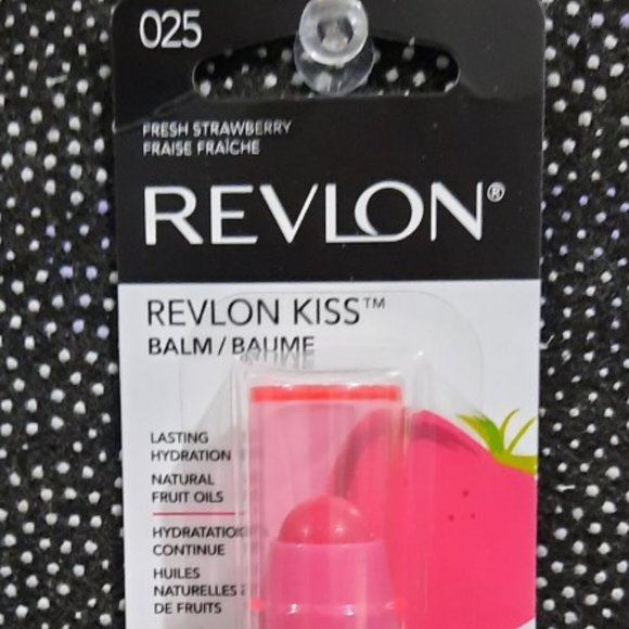 🔵 $ 3.00 Revlon Kiss Lip Balm 025 Fresh Strawberry - Picture 3 of 5